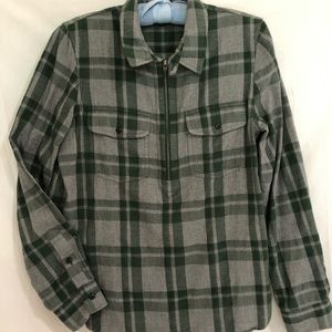 Madewell light flannel pullover blouse